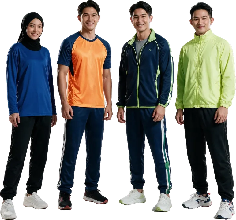 Sportswear — jersey, long-sleeve top, track jacket and windbreaker — SAC Garment, Shah Alam