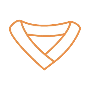 Kolar V-Neck Overlap — jenis kolar baju SAC Garment, Shah Alam